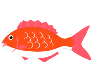 かわいい鯛のイラスト