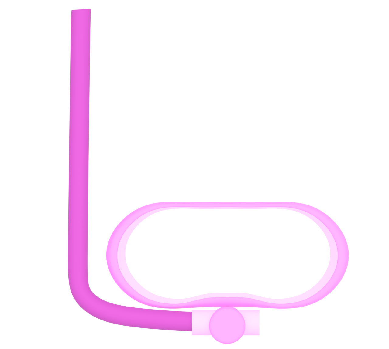 可愛いシュノーケルのイラスト