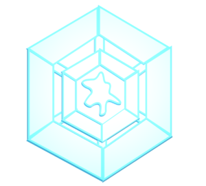 かわいい雪の結晶のイラスト