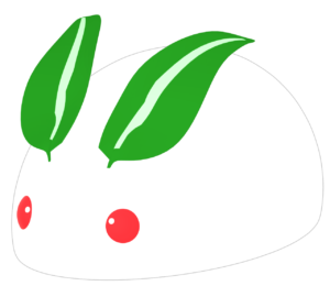 かわいい雪うさぎのイラスト