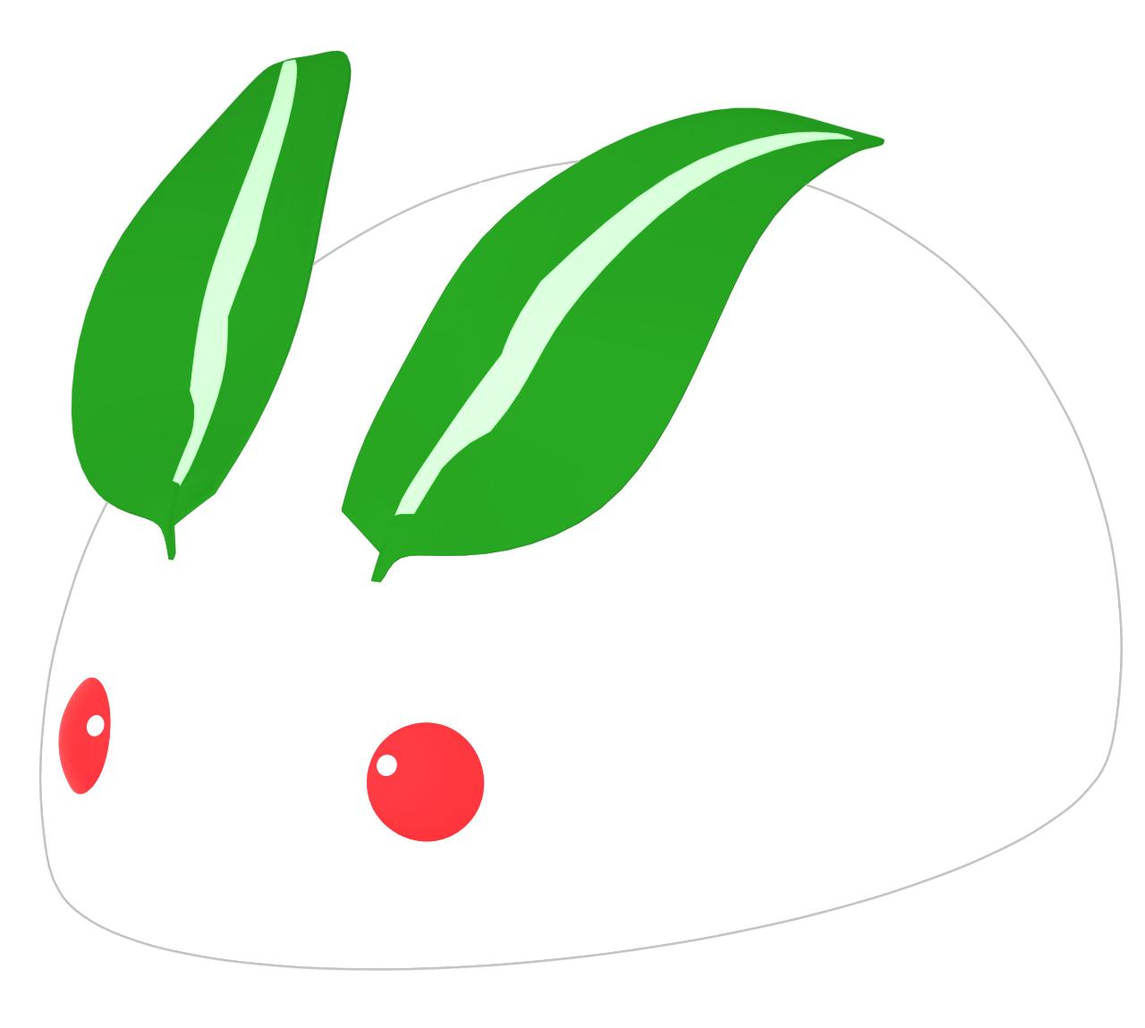 かわいい雪うさぎのイラスト