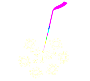 かわいい線香花火のイラスト