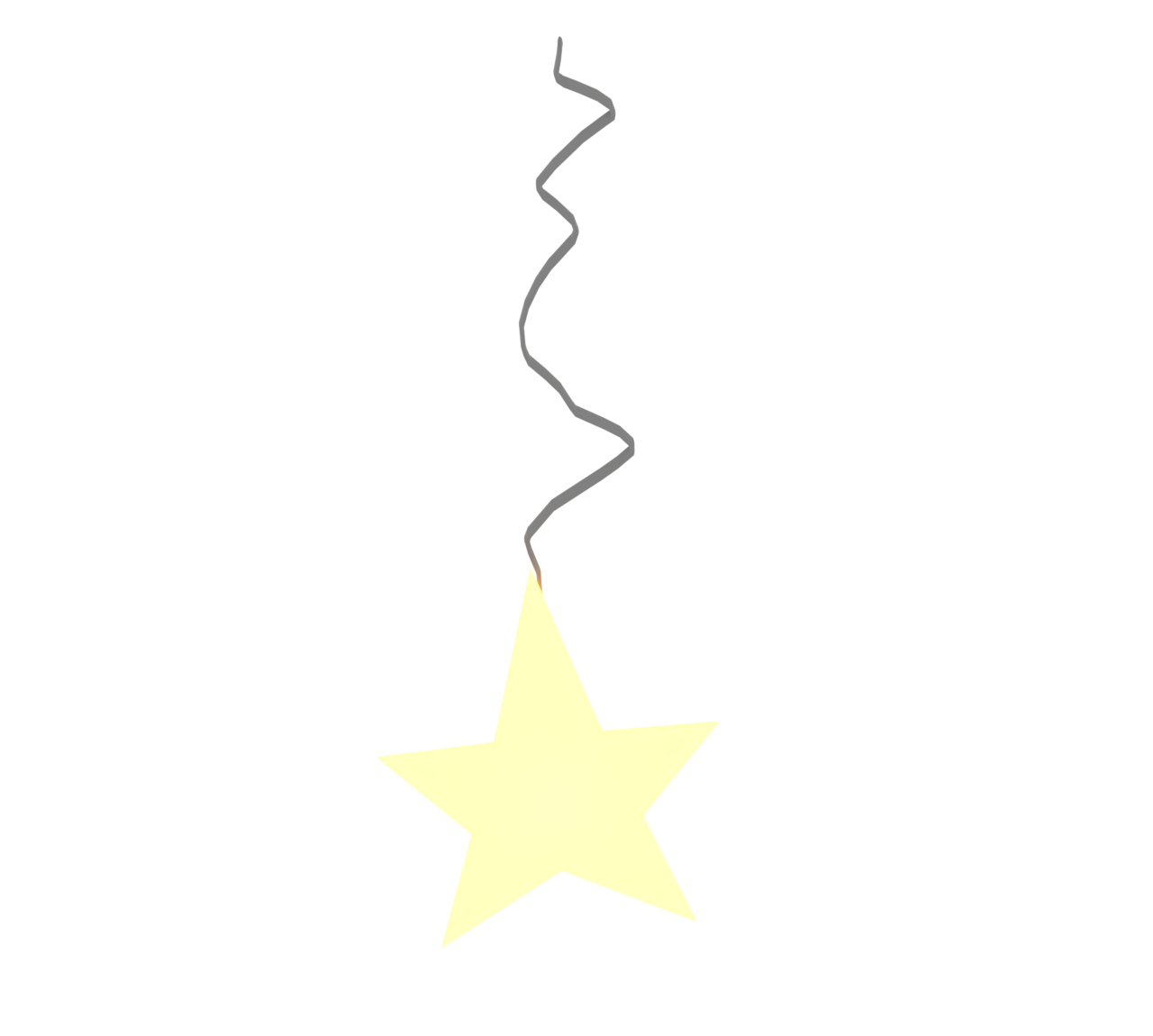 かわいい星の光のイラスト