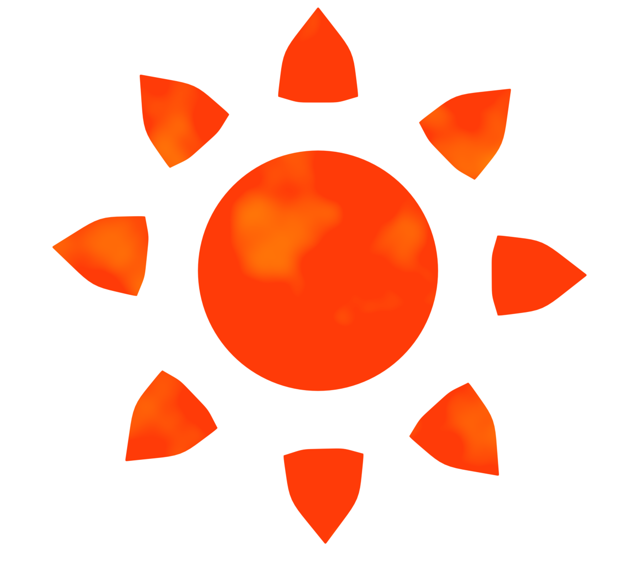 かわいい太陽のイラスト
