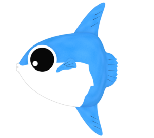 かわいいマンボウのイラスト