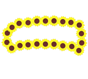 可愛い向日葵のメッセージカード