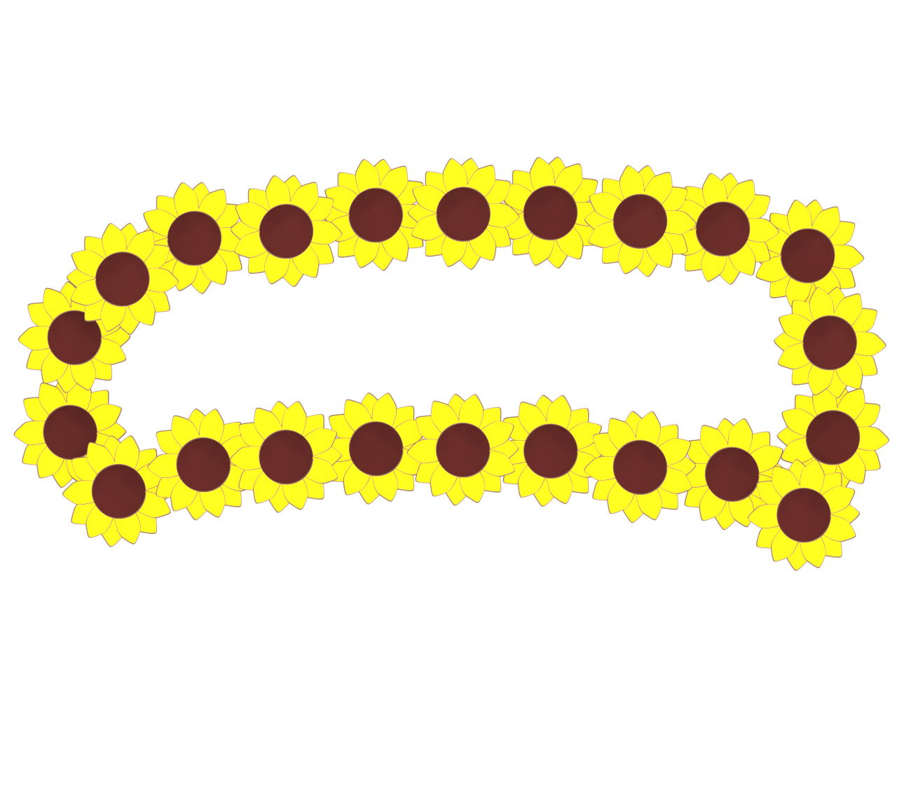 可愛い向日葵のメッセージカード