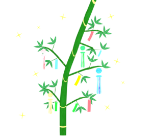 かわいい七夕飾りのイラスト