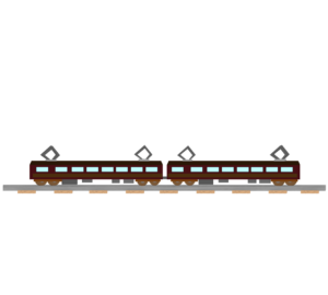 かわいい列車のイラスト
