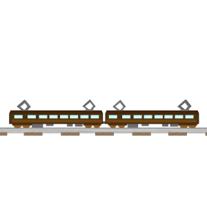 かわいい列車のイラスト