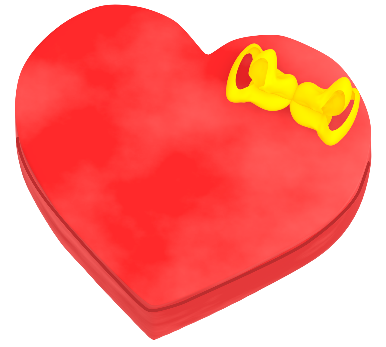 可愛いバレンタインのチョコレート箱のイラスト