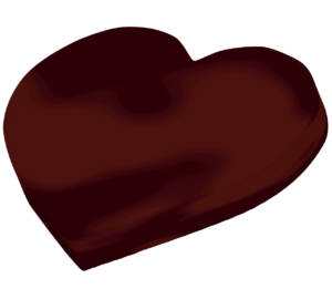 かわいいバレンタインチョコのイラスト