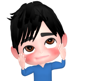 かわいく悩む男性のイラスト