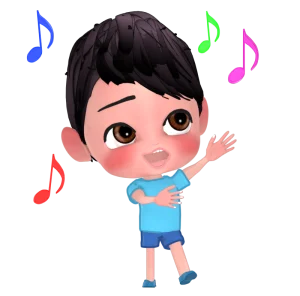 ダンスをする踊る男の子のイラスト