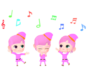 踊る妖精のイラスト