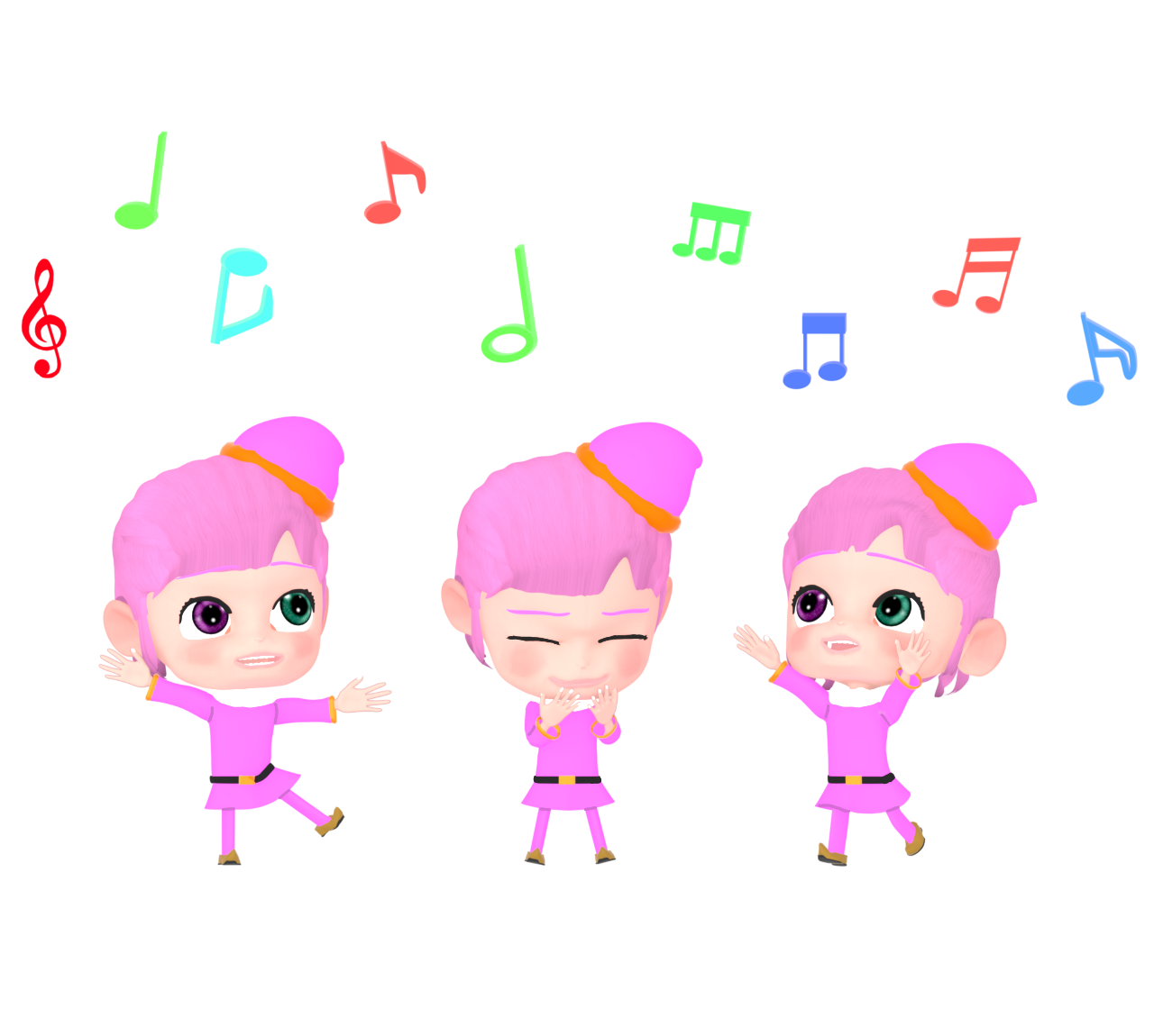 踊る妖精のイラスト 6 踊る妖精のイラスト