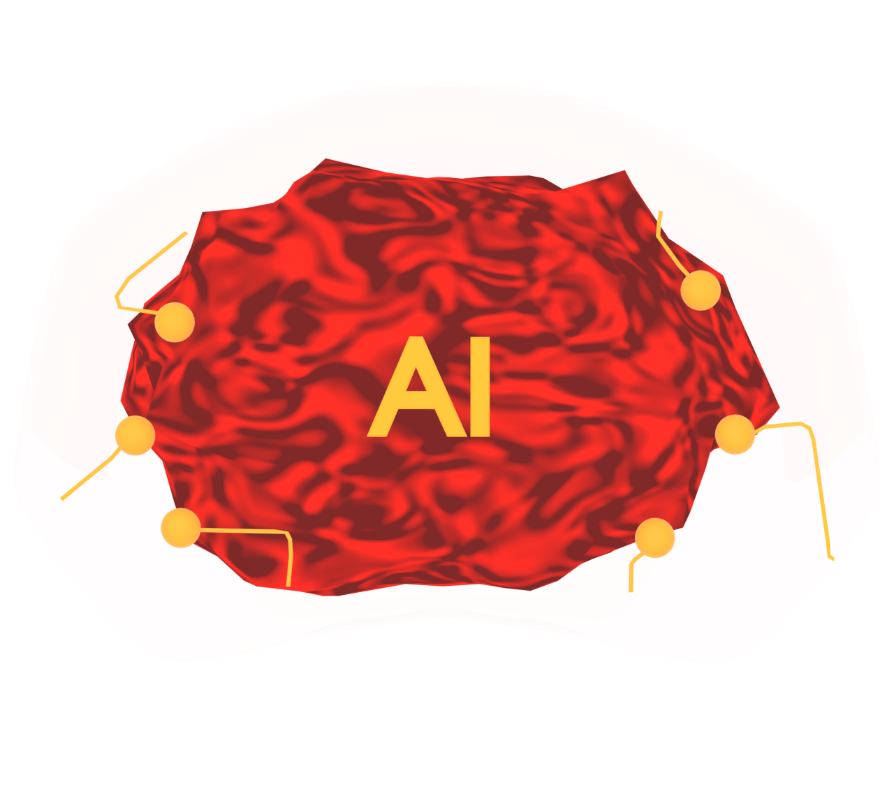 危険なAI・人工知能のイラスト