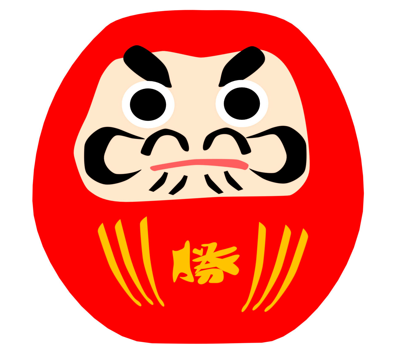 だるまのイラスト