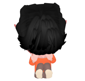 ひどく落ち込む女性のイラスト