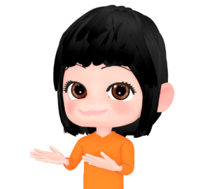 お勧めをする女性のイラスト