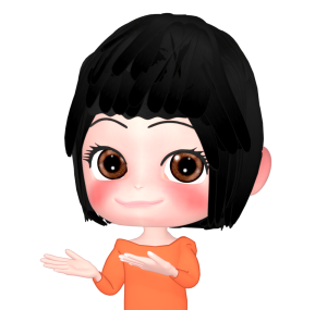 説明して勧める女性のイラスト