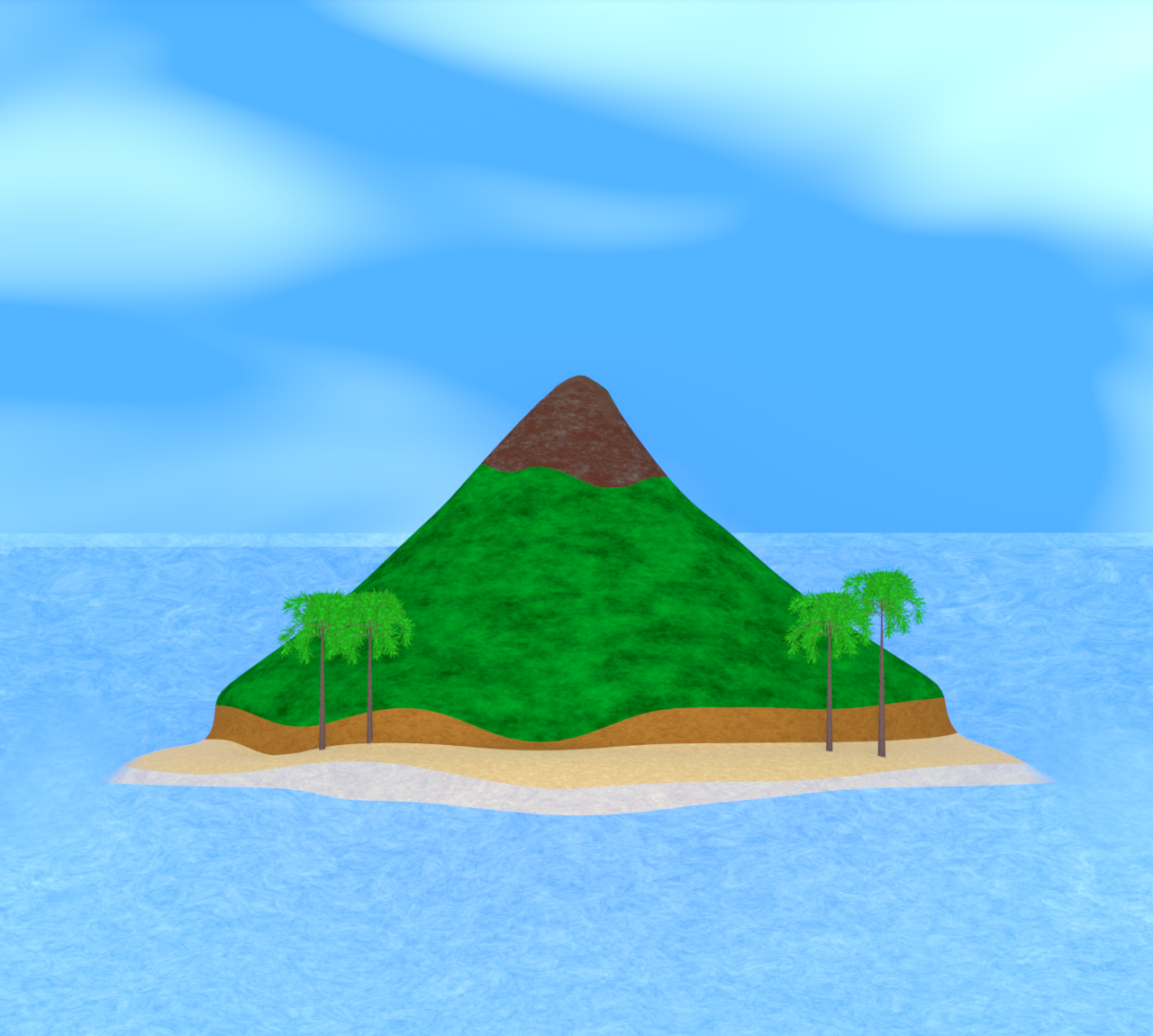 無人島のイラスト