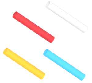 斜めから見るリレーのバトンのイラスト