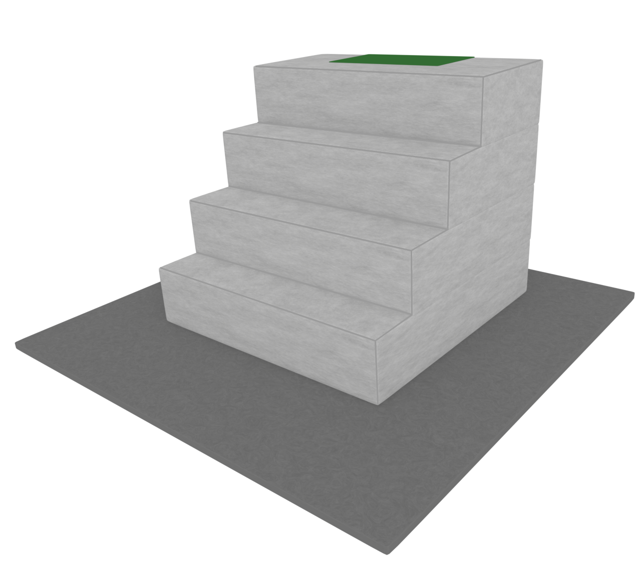 斜めから見る階段のイラスト