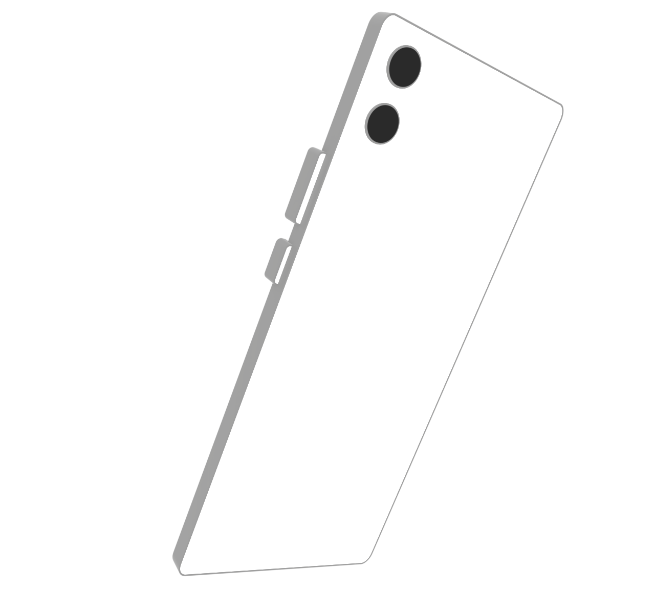 斜め後ろ向きのスマホのイラスト