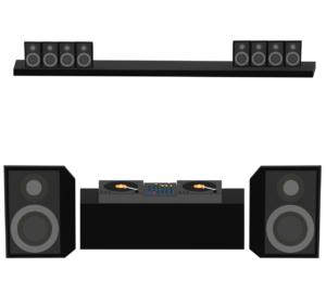DJ機器のイラスト