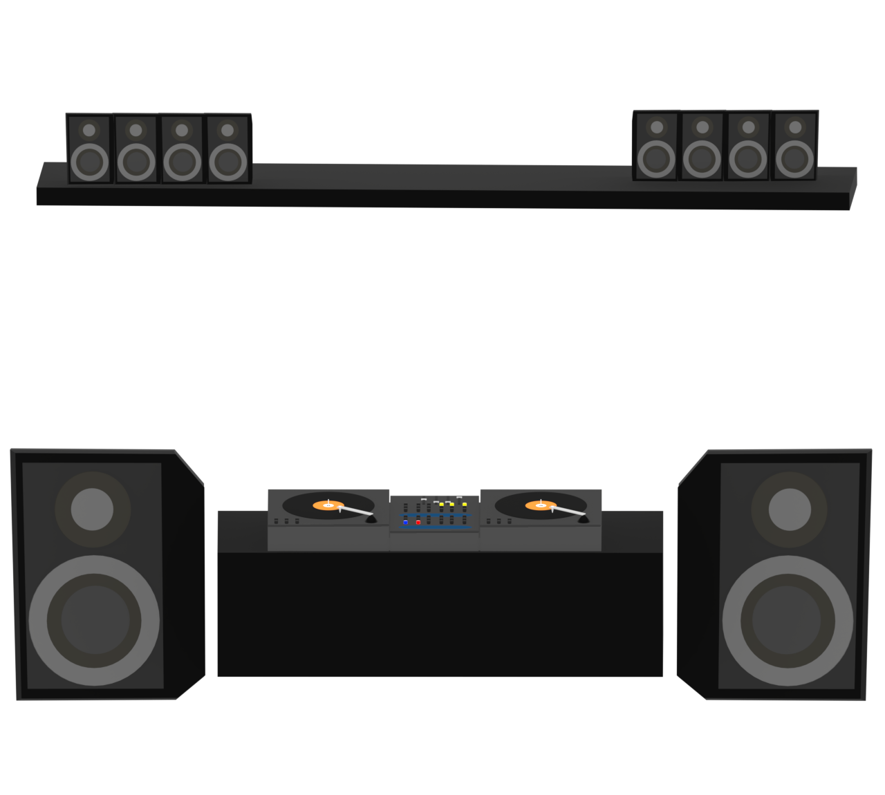 DJ機器のイラスト