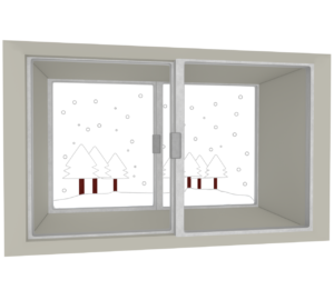 二重窓のイラスト