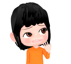 疑問に感じる女性のイラスト
