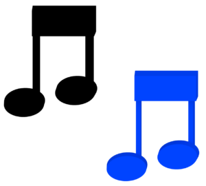 ８分音符(２連符)のイラスト