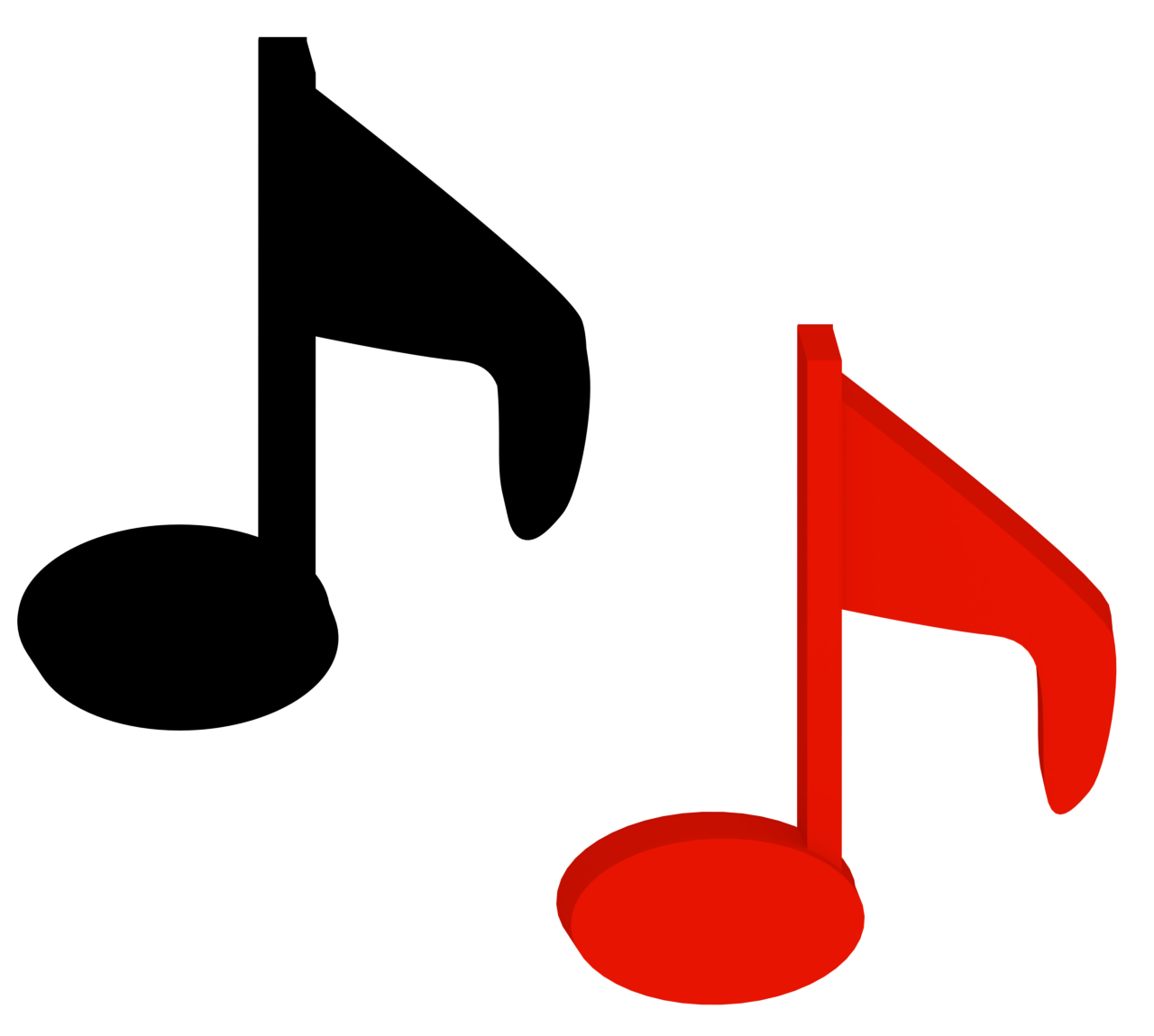 8分音符のイラスト