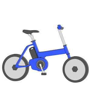 電動アシスト自転車のイラスト