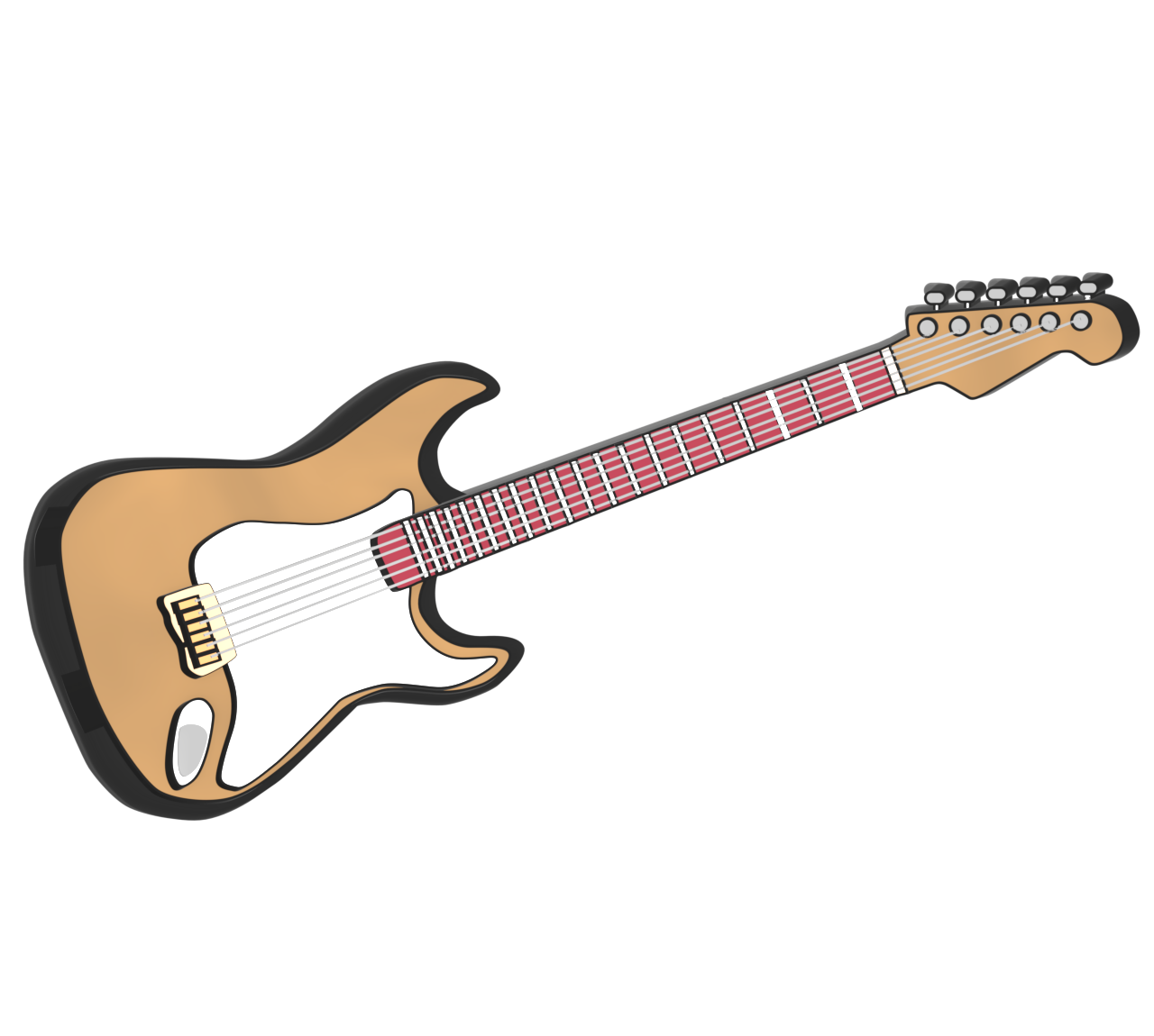エレキギターのイラスト