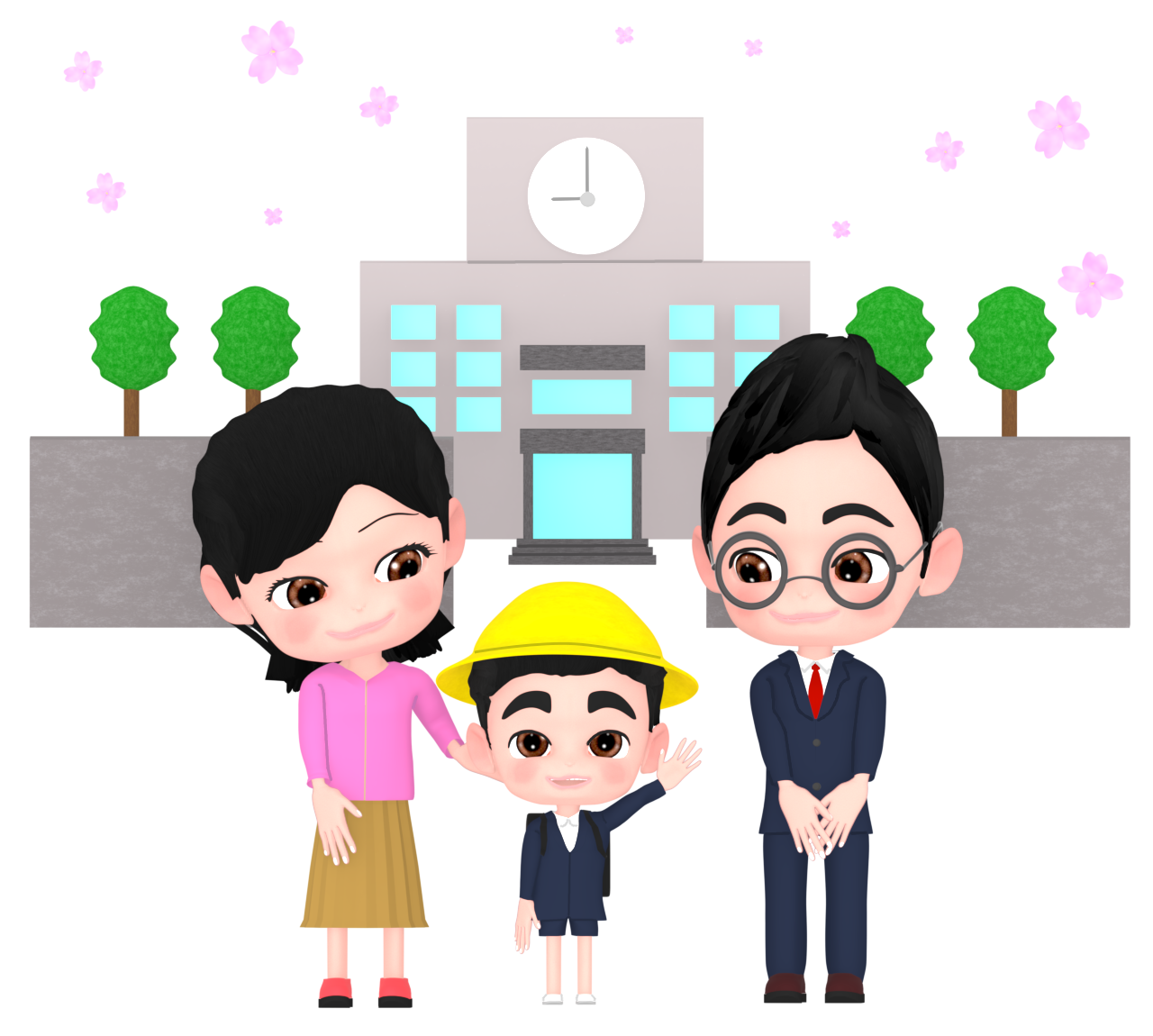 小学校の入学式のイラスト
