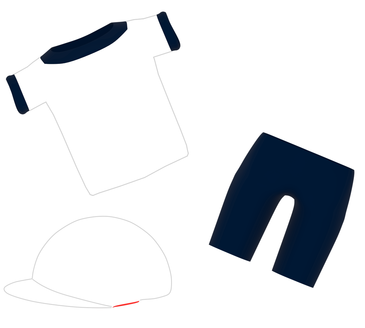 小学校の体操服のイラスト（体操着）