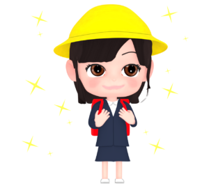入学式の可愛い女の子のイラスト