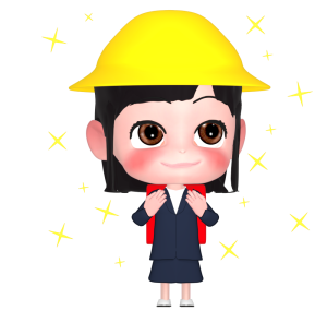 入学式の可愛い女の子のイラスト