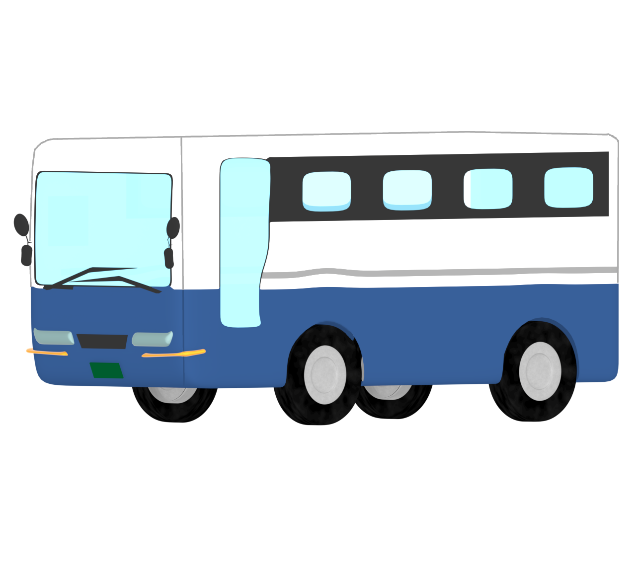 高速バスのイラスト