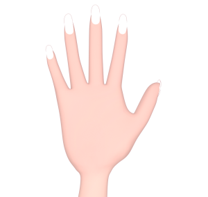 伸びた爪のイラスト