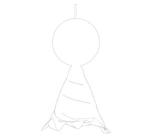 顔なし てるてる坊主のイラスト