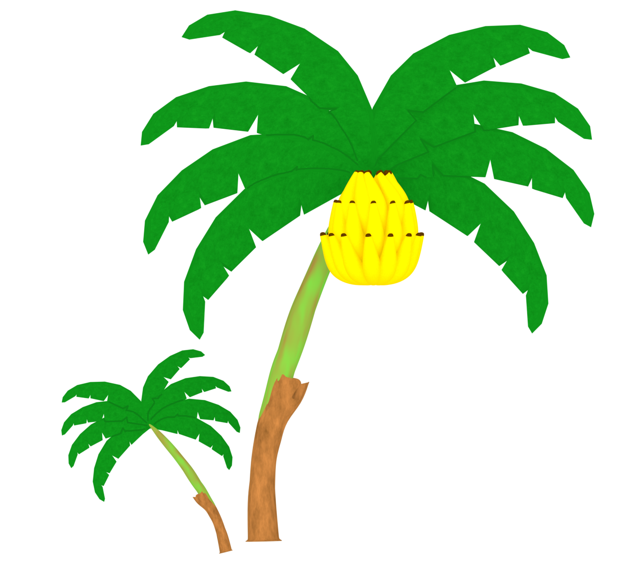 おしゃれなバナナの木のイラスト