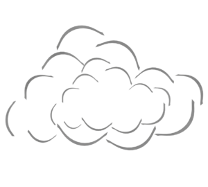 おしゃれな雲のイラスト