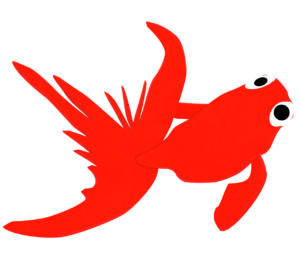 おしゃれな金魚のイラスト