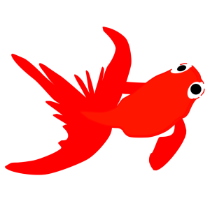 おしゃれな金魚のイラスト