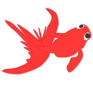 おしゃれな金魚のイラスト