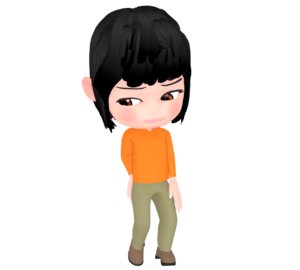後ろめたい気持ちがある女性のイラスト